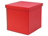 Zeller 17619 Aufbewahrungsbox, Kunstleder. PU/ 33.5 x 33 x 32, rot