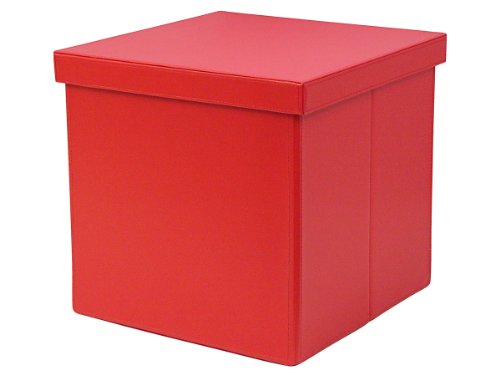 Zeller 17619 Aufbewahrungsbox, Kunstleder. PU/ 33.5 x 33 x 32, rot