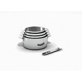 Kitchen Fun 12566964 Move On S�rie de 4 Casseroles en Acier Inoxydable Manche Amovible Inox avec Insert Bak�lite Tous Feux + Induction 14/20 cmpar beka