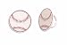 Baseball Cupcake Rings - 12ct