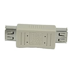 HDE&reg; 6-pin Female to 6-pin Female IEEE-1394 FireWire Coupler