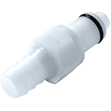 Colder Acetal Tube Fitting, Insert, Straight Thru, In-Line, Insert x Barbed