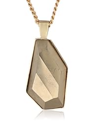 Kelly Wearstler Bellevue 18k Gold Plated Faceted Pyrite Necklace, 24"