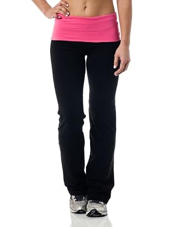 Alki’i Luxurious Cotton Lycra Fold over Yoga Pants