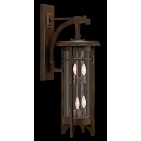 Fine Art Lamps Aspen 412681 6-LT 360w (39"H x 13"W) Outdoor Wall Sconce Light in Roan Patina