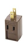 COOPER WIRING DEVICES 4400B-BOX POLARIZED CUBE TAP ADAPTER (pack of 10)