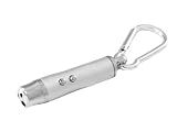Laserpointer mit 3 Funktionen LED, Schwarzlicht Silber