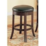 24 Inch Bar Stool (Set of 2) in Cherry - Coaster