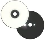 White Inkjet Printable/BLACK 80-Minute CD-R's by Prodisc 100-Pak