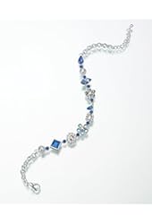 Lillian Rose Something Anklet, 10.5-Inch, Blue