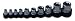 Advanced Tool Design Model  ATD-178  10Pc 1/4", 3/8" and 1/2" Drive Female (E) TORX&Acirc;&reg; Socket Set