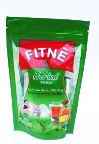 8 TEA Bags Fitne Herbal Infusion Green Tea Flavor Slimming Weight Loss Control Made in Thailand