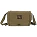 Olive Drab Eagle Patch Vintage Retro Departure Shoulder Bag - 8.5 x 12 x 4, Canvas Messenger Bag