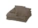 BedVoyage 100-Percent Bamboo-Derived Rayon Bed Sheet Set, XL Twin, Mocha