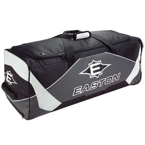 Easton Wheeled Team Equipment Bag Black/Grey/Silver