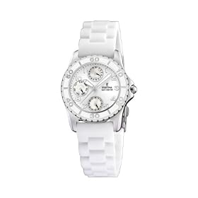 Festina - F16201/7 - Montre Femme - Quartz - Analogique - Bracelet Caoutchouc Blanc