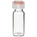 Wheaton W225150-0105 Borosilicate Glass 1.8mL Vial with 0.005 PTFE/0.035 Red Rubber Lined 9mm ABC Screw Cap, Clear/Yellow (Case of 100)