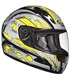 FiberGlass/Kevlar Motorcycle Helmet SNELL/DOT VegaDrakkarYellow
