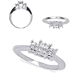 Adorable 1/4 CTW Diamond 14 KT White Gold Slim Ring