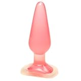 Doc Johnson Crystal Jellies Medium Pink Butt Plug