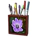 Angel Wings Designs Flowers - Purple Flowers Serves as Bumble Bees Pillow - Tile Pen Holders-5 inch tile pen holder