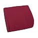 Duro-Med Contoured Memory Foam Lumbar Support Cushion with Strap, Burgundy