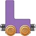 NameTrain Pastel Letter Car L - Made in USA (Lavender)