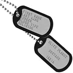Set Of 2 Personalised Dog Tags - MIL SPEC MATTE