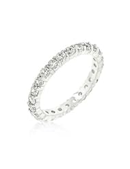 Cubic Zirconia Eternity Band Ring