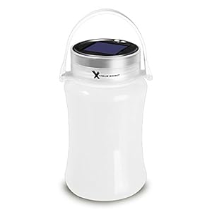 Xtreme Bright® Solar Lantern and Storage Bottle w/USB Cable, White; Solar & USB Rechargeable - 100% Lifetime Warranty