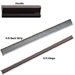 All Glass Aquarium Hinge 3/16" X 6Ft Smoke