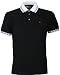 Moschino Black Polo T-Shirt Peace Logo