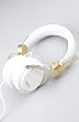 WeSC The Bassoon Golden Headphones in White,Headphones for Unisex, One Size,White