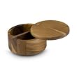 Paula Deen Signature Wood Round Salt Box, Natural