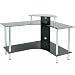 Jual LCB Large Corner Black-Glass Computer Desk