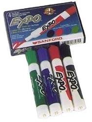 Dry Erase Markers - Set - Set of 4 - Broad Tip - Book