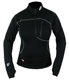 Robinson Outdoor Products S3 Iris Wool Base Layer Shirt Black Small 4 Direction Stretch Comfort