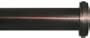 House Parts 51"-96" Cabernet End Cap Window Treatment Rod Set