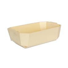 Packnwood Mc1 "Juliet" Baking Mold, 7" Length x 4.3" Width at Top, 5.1" Length x 2.9" Width at Base, 2.1" Height (Case of 80)