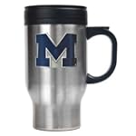 NCAA Michigan Wolverines 16-Ounce Stainless Steel Travel Mug