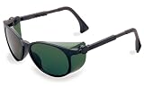 Uvex S4005 Flashback Safety Eyewear, Black Frame, Shade 3.0 Infra-Dura Ultra-Dura Hardcoat Lens