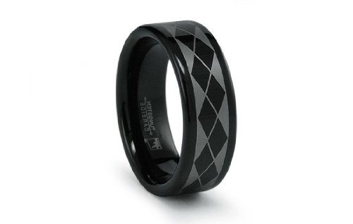 Childrens Toyshop  Jewelry : Black LE Tungsten Carbide Ring 8mm