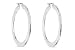 Sterling Silver Flat Perfect Hoop Earrings By Charles Garnier