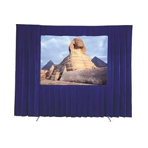 Dalite Fast-fold Velour Drapery Kits for Standard Frames With Skirt Bar But Without Case 54 X 54 Inch - Dalite 77133