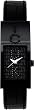 FCUK Stainless Steel Ladies Black Leather Strap Watch