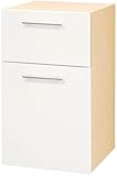 Fackelmann 84314 ACTIVE Unterschrank, Front Shiny, 1 Tür, 1 Schub, H/B/T 67x40x41 cm