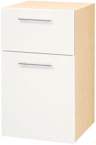 Fackelmann 84314 ACTIVE Unterschrank, Front Shiny, 1 Tür, 1 Schub, H/B/T 67x40x41 cm