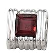 14K White Gold Mozambique Garnet Pendant