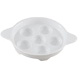 HIC Porcelain Footed Escargot Plate 6.5-inch