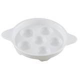 HIC Whiteware Porcelain 6-1 2-Inch Footed Escargot Plate